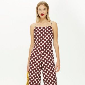 Topshop rust spot jumpsuit NWT